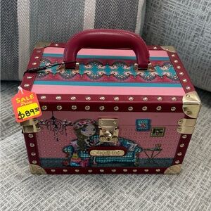 Nicole Lee Burgundy and Pink Decorative Box